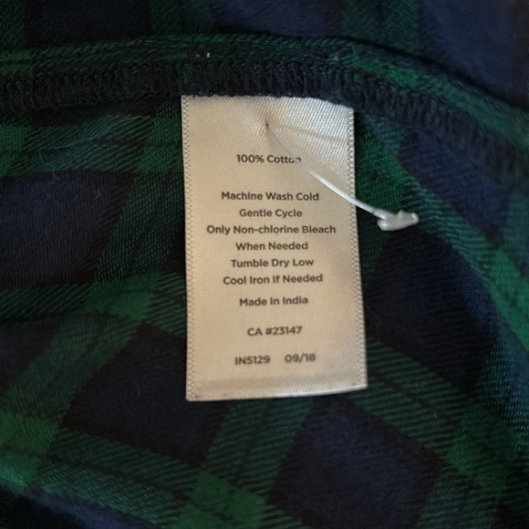 Talbots Blue Green Plaid Tunic Top Shirt L Large Like New - Picture 6 of 6